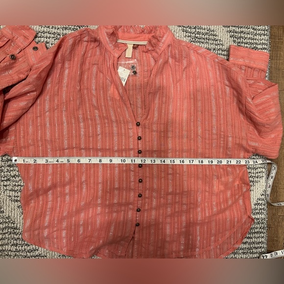 Anthropologie Pilcro oversized Boho Cottage blouse - Picture 13 of 14